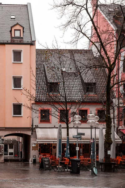 Múnich Alemania Dic 2021 Vistas Calle Desde Una Zona Residencial — Foto de Stock