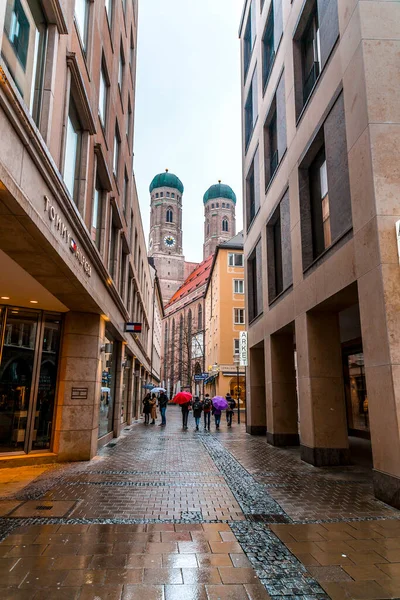 Munich Germany Dec 2021 Exterior View Frauenkirche Cathedral Our Lady — Fotografia de Stock