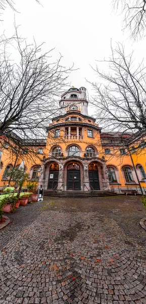 Munich Germany December 2021 Exterior View Karl Mullersches Public Bathouse — Stockfoto