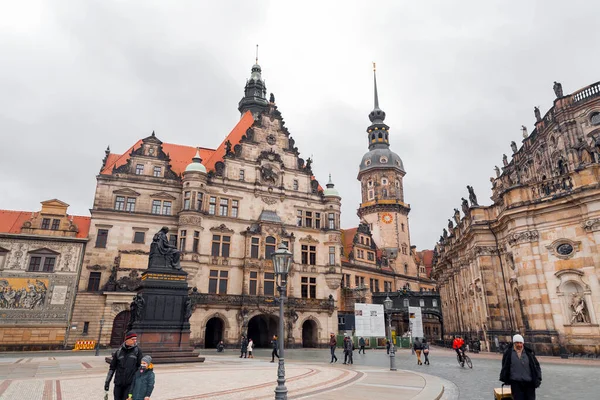 Dresden Germany December 2021 Georgentor Georgenbau Residenzschloss Old Town Dresden — 图库照片