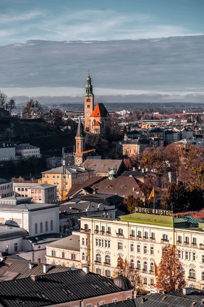 오스트리아 잘츠부르크 2021 위로부터 오스트리아 잘츠부르크 잘츠부르크 의시타 스케이프 — 스톡 사진