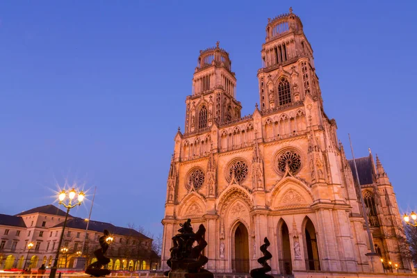 Catedral Orleans Francés Basilique Cathdrale Sainte Croix Orleans Una Iglesia — Foto de Stock