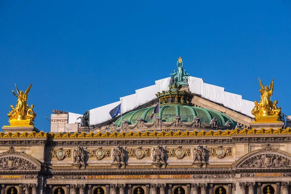 Париж Франция Января 2022 Года Вид Знаменитый Дворец Гарнье Оперу — стоковое фото