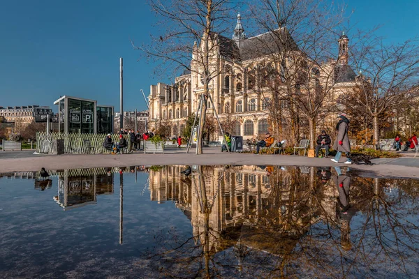 Parigi Francia Gen 2022 Veduta Esterna Della Chiesa Sant Eustachio — Foto Stock