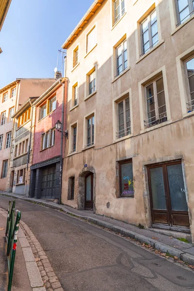 Lione Francia Gennaio 2022 Vista Sulla Strada Gli Edifici Nel — Foto Stock