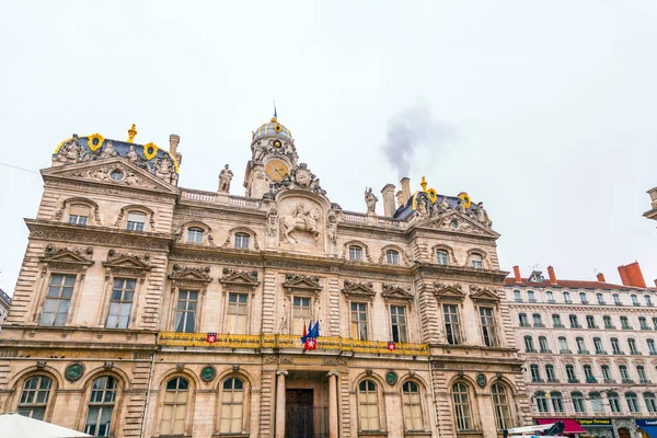 Lyon Fransa Ocak 2022 Hotel Ville Lyon Lyon Şehrinin Büyük — Stok fotoğraf