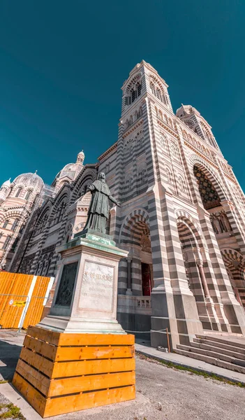 마르세유 프랑스 Jan 2022 마르세유 대성당 Cathedrale Sainte Marie Majeure — 스톡 사진