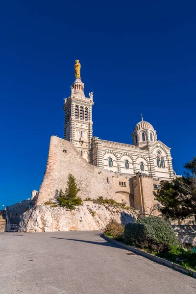 Marsiglia Francia Gennaio 2022 Notre Dame Garde Bonne Mere Una — Foto Stock