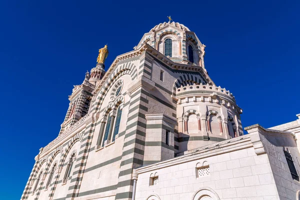 Notre Dame Garde Veya Bonne Mere Fransa Nın Başkenti Marsilya — Stok fotoğraf