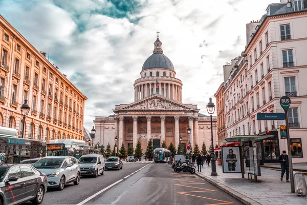 Paris Fransa Ocak 2022 Pantheon Fransa Nın Beşinci Arrondissement Bölgesindeki — Stok fotoğraf