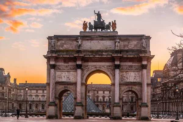 Parigi Francia Gen 2022 Arc Triomphe Carrousel Arco Trionfale Parigi — Foto Stock