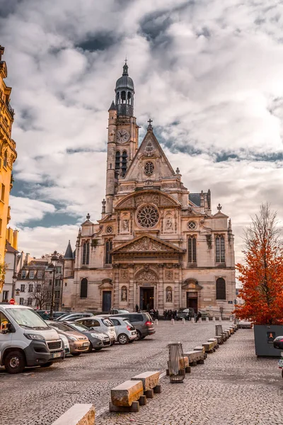 프랑스 2022 Sainte Etienne Monde Cacatholic Church Place Sainte Genevieve — 스톡 사진