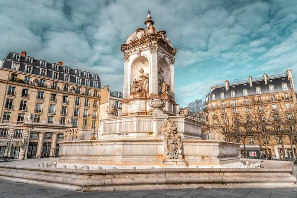 París Francia Enero 2022 Iglesia Saint Sulpice Una Iglesia Católica — Foto de Stock