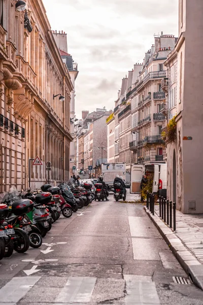 Париж Франція Січня 2022 Року Загальна Вулиця Парижа Столиці Франції — стокове фото