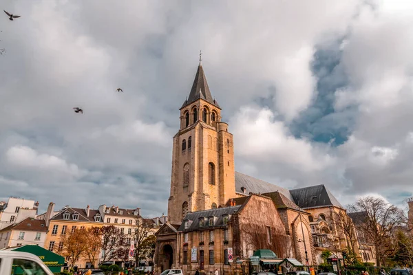 フランス 2022年1月20日 サンジェルマン プレ教会 Saint Germain Des Pres フランス パリのサンジェルマン — ストック写真