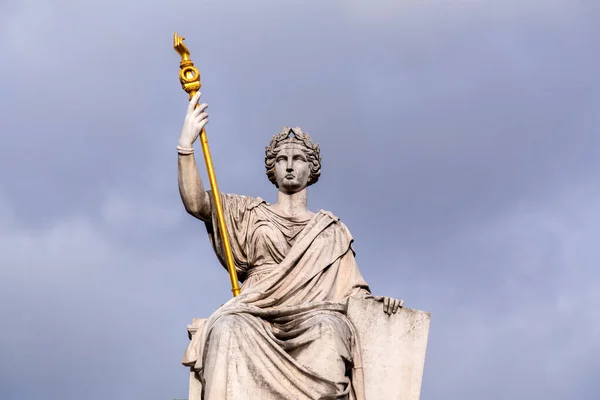 Paris França Janeiro 2022 Detalhe Monumento Frente Edifício Assembleia Nacional — Fotografia de Stock