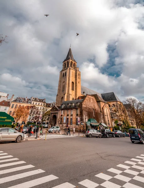 Parigi Francia Gennaio 2022 Saint Germain Des Pres Una Chiesa — Foto Stock