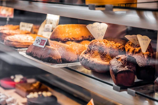 Metz França Janeiro 2022 Produtos Padaria Doces Franceses Variados Exibidos — Fotografia de Stock