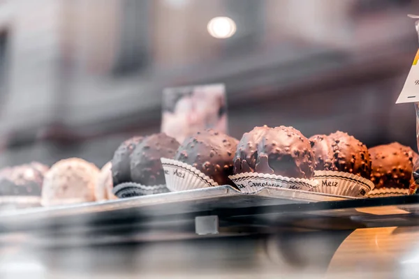 Metz Frankrijk Januari 2022 Diverse Franse Bakkerijproducten Snoepjes Tentoongesteld Patisseri — Stockfoto