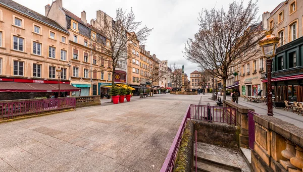 Metz France January 2022 View Saint Jacques Square Metz France — Stock Photo, Image