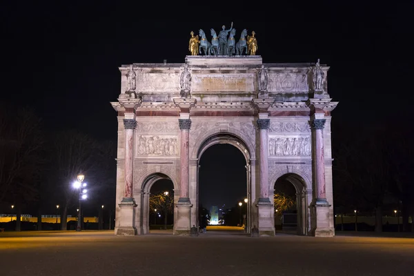 París Francia Ene 2022 Arco Del Triunfo Del Carrousel Arco — Foto de Stock