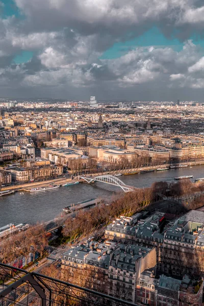 Paris France Janvier 2022 Vue Aérienne Paris Capitale Française Depuis — Photo