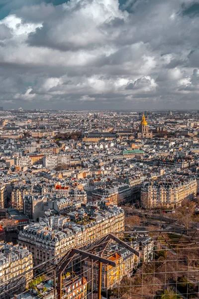 Paris Frankreich Januar 2022 Luftaufnahme Der Französischen Hauptstadt Paris Von — Stockfoto