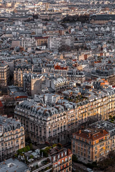 Paris Fransa Ocak 2022 Paris Havadan Görünüşü Eyfel Kulesi Nin — Stok fotoğraf