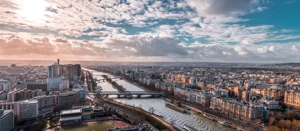 Paris France Janvier 2022 Vue Aérienne Paris Capitale Française Depuis — Photo