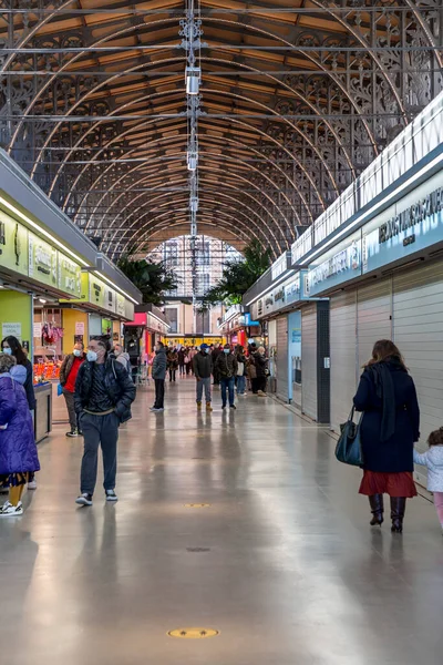 Saragosse Espagne Février 2022 Vue Intérieure Marché Central Mercado Central — Photo