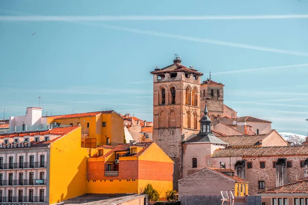 Segóvia Espanha Fevereiro 2022 Arquitetura Tradicional Espanhola Cidade Velha Segóvia — Fotografia de Stock