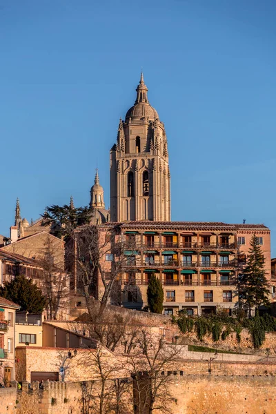 Segovia Spagna Feb 2022 Veduta Del Paesaggio Urbano Dall Antica — Foto Stock