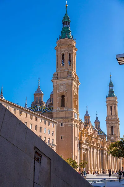 Zaragoza Espanha Fevereiro 2022 Catedral Basílica Nossa Senhora Pilar Uma — Fotografia de Stock