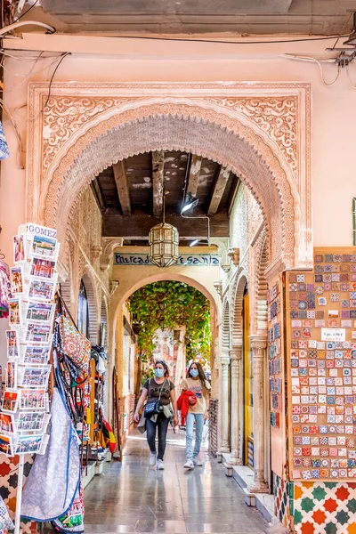 Granada Spanya Şubat 2022 Artisan Bazaar Granada Katedrali Yanındaki Arap — Stok fotoğraf
