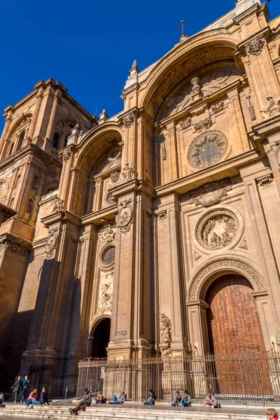 Granada Spanien Februari 2022 Granada Cathedral Santa Iglesia Catedral Metropolitana — Stockfoto