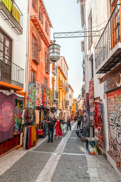 Granada España Febrero 2022 Arquitectura Genérica Vista Calle Ciudad Histórica — Foto de Stock