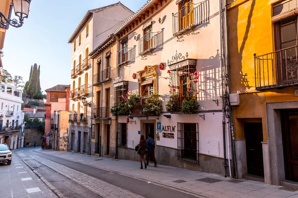 Granada Spanje Februari 2022 Generieke Architectuur Straatbeeld Historische Stad Granada — Stockfoto