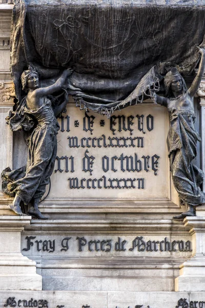 Granada Spanien Februar 2022 Denkmal Für Ferdinand Und Isabel Der — Stockfoto