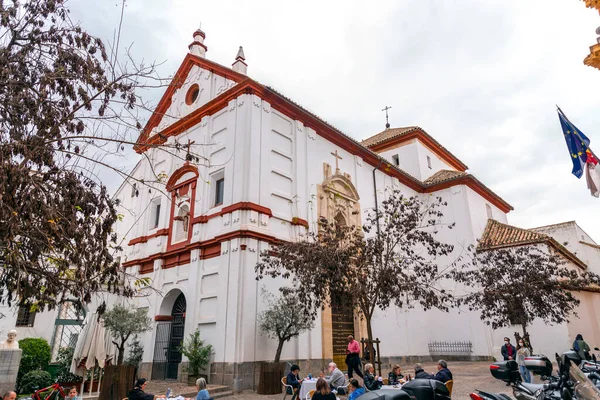 Cordoba Spanyolország 2022 Február Street Scene Traditional Andalucian Architecture Historical — Stock Fotó