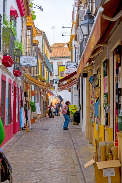 Cordoba Španělsko Února 2022 Pouliční Scéna Tradiční Andalucijskou Architekturou Historickém — Stock fotografie