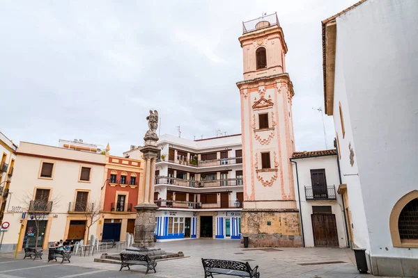 Cordoba Spain Лютого 2022 Вулична Сцена Традиційною Андалусійською Архітектурою Історичному — стокове фото