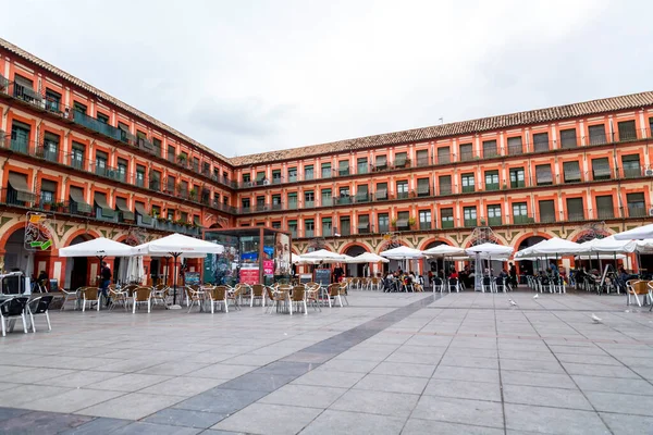 Cordoba Hiszpania Lutego 2022 Widok Słynnego Placu Corredera Plaza Corredera — Zdjęcie stockowe
