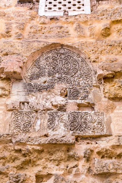 Vista Exterior Detalle Decorativo Magnífica Mezquita Córdoba Catedral Mezquita Andalucía —  Fotos de Stock