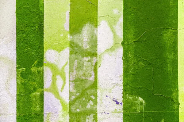Grunge Concrete Wall Colorful Stripes Stains Cracks — Stock Photo, Image