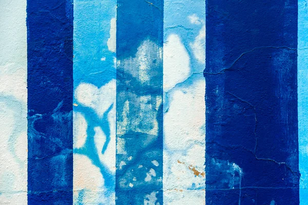 Renkli Çizgileri Lekeleri Çatlakları Olan Grunge Beton Duvarı — Stok fotoğraf