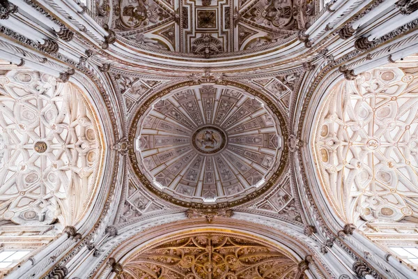 Vista Interior Detalhes Decorativos Magnífica Mesquita Córdoba Catedral Mezquita Andaluzia — Fotografia de Stock