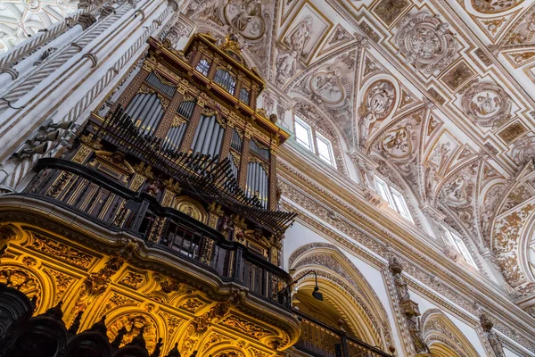 Vista Interna Dettaglio Decorativo Dalla Magnifica Moschea Cordova Cattedrale Mezquita — Foto Stock