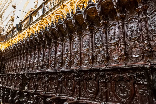 Vista Interior Detalhes Decorativos Magnífica Mesquita Córdoba Catedral Mezquita Andaluzia — Fotografia de Stock