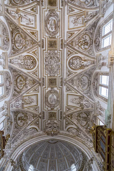 Vista Interna Dettaglio Decorativo Dalla Magnifica Moschea Cordova Cattedrale Mezquita — Foto Stock