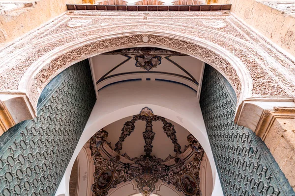 Vista Exterior Detalhes Decorativos Magnífica Mesquita Córdoba Catedral Mezquita Andaluzia — Fotografia de Stock